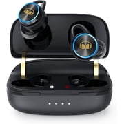 Monster Wireless Earbuds, Bluetooth 5.0 in-Ear Headphones with Charging Case, Stereo Earphones Deep Bass Sound, Built-in Mic, Clear Call, Water Resistant Design for Sports