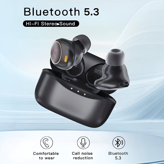 Monster Wireless Earbuds Bluetooth 5.3 In-Ear ENC Noise Cancelling HD Mic HiFi Sound Long Battery USB-C Charging Case Touch Control Comfortable Wear Business Gift