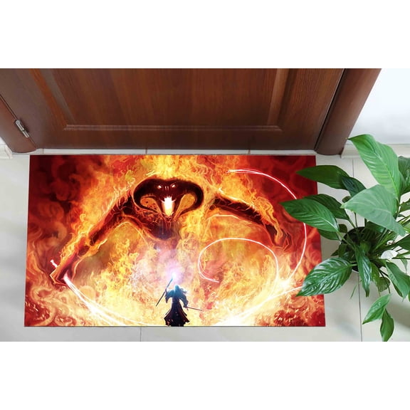 Monster and Wizard Rugs, Man Cave Rug, Famous Movie Rugs, Modern Rug, Bedroom Rug, Luxury Rug, Front Door Rug, Runner Rug, Movie Room Rug, 1.7'x2.3' - 50x70 cm