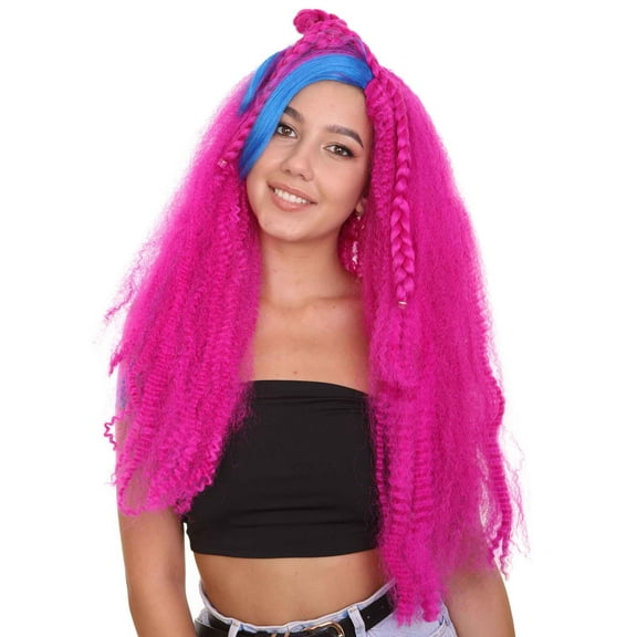 Monster Womens Wig | Neon Fucasia Long Wig | Premium Breathable Capless Cap
