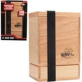 thumbnail image 1 of Monster Wooden Deck Box w Strong Magnetic Lid w Dice Tray, Security Band- Premium Holds 150 Sleeved Cards- Compatible w Yugioh Commander Magic the Gathering Sports/Trading Cards, Gift, 1 of 4