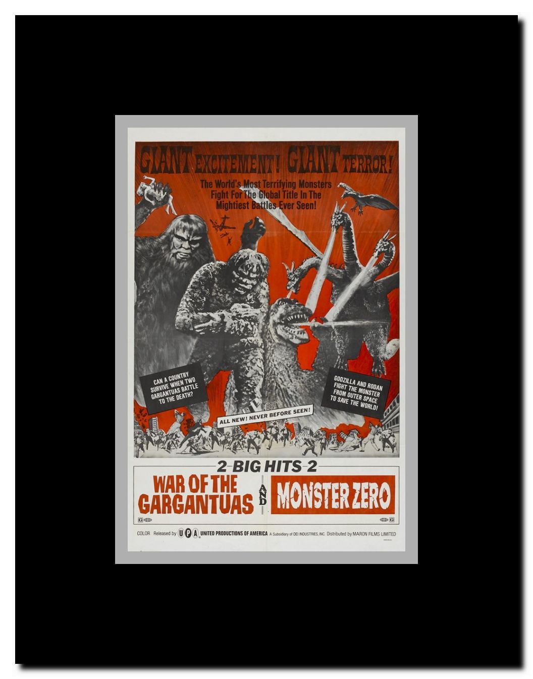 Monster Zero Framed Movie Poster