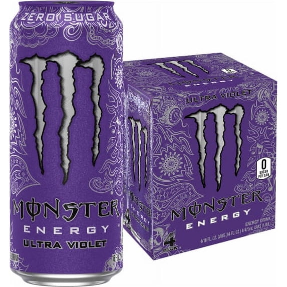 Monster Zero Sugar Ultra Violet Energy Drink Multipack Cans