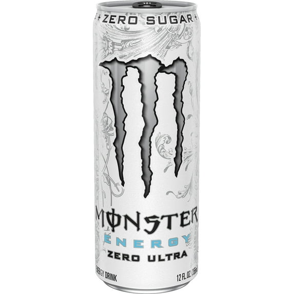 Monster Zero Ultra, Sugar Free Energy Drink, 12 fl oz-Pack Of 2