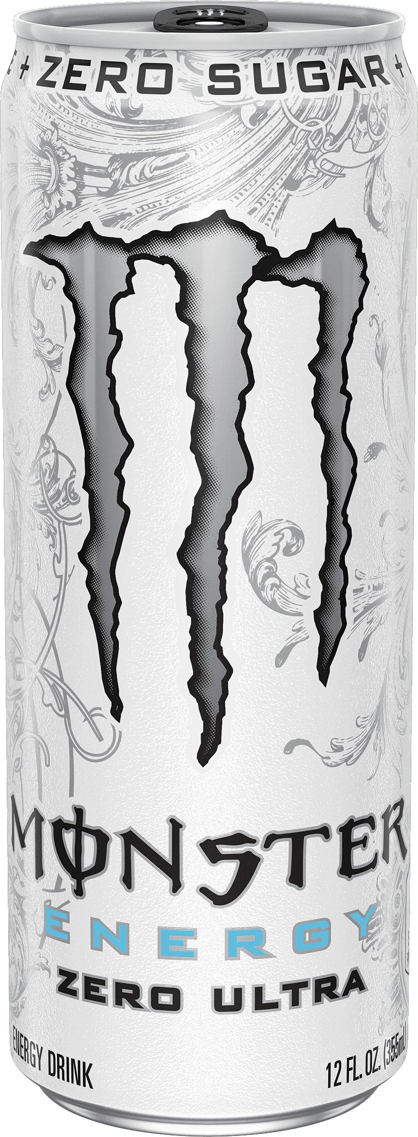 Monster Zero Ultra, Sugar Free Energy Drink, 12 fl oz-Pack Of 6