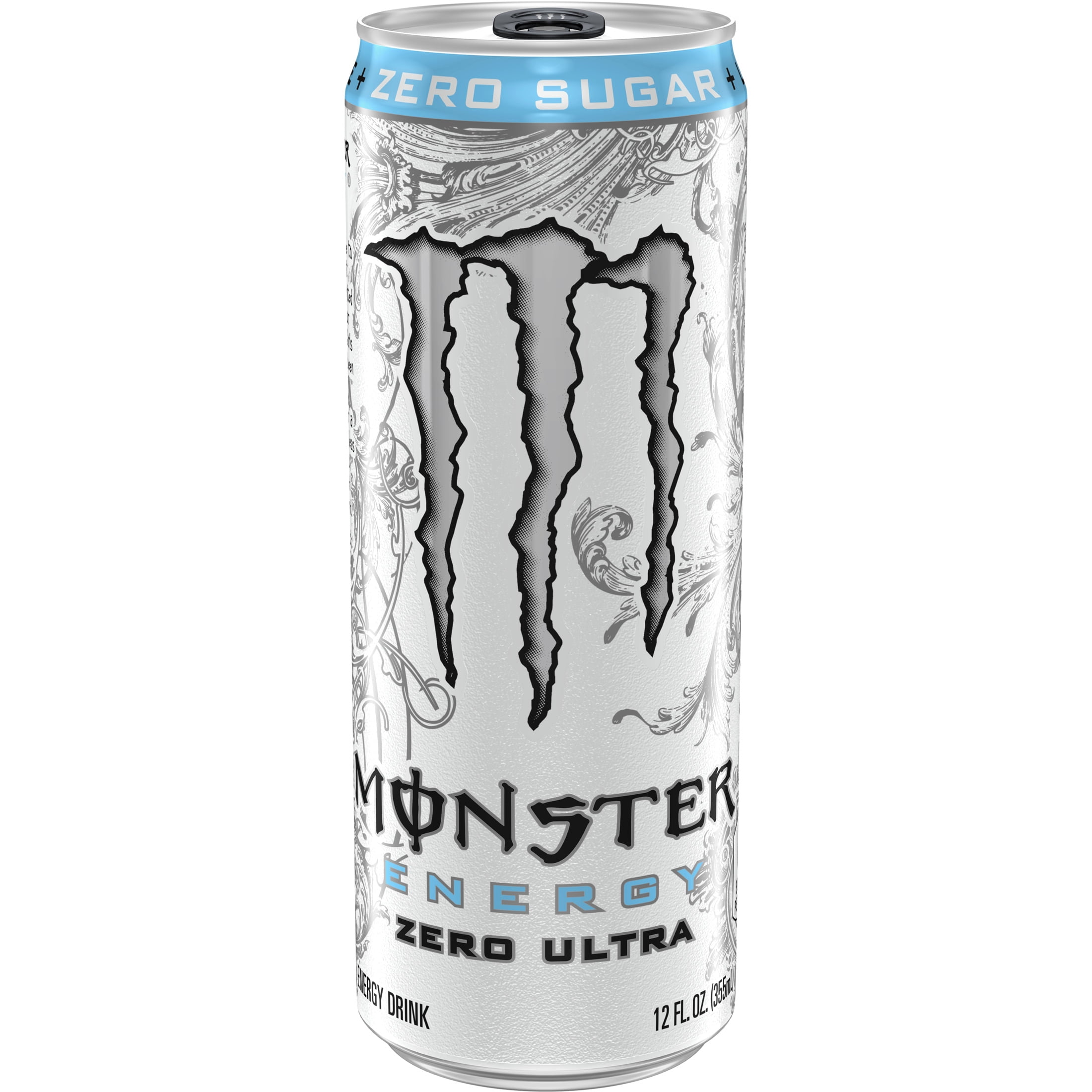 Zero Sugar Energy Drink, Zero Ultra Flavor, 12 oz Can