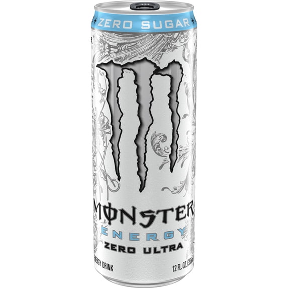 Monster Energy Zero Ultra Sugar Free Energy Drink 12oz Can
