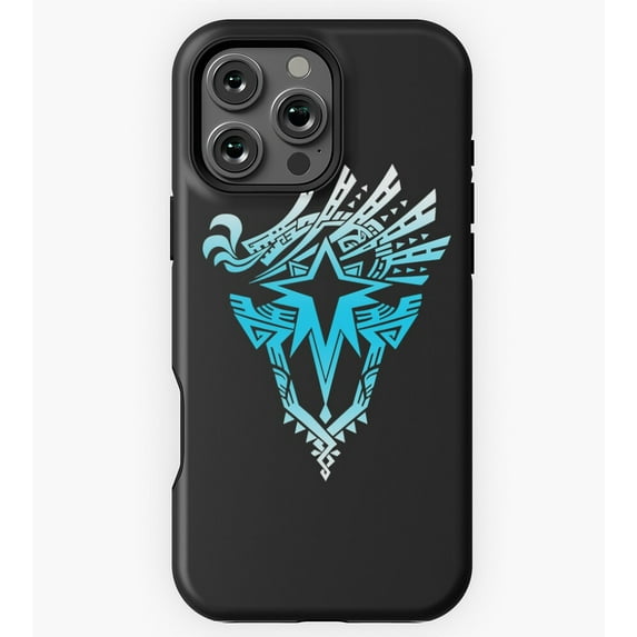 Monster hunter world iceborne logo blue GA8562 Phone Case for iPhone 11 to 17 Pro Max