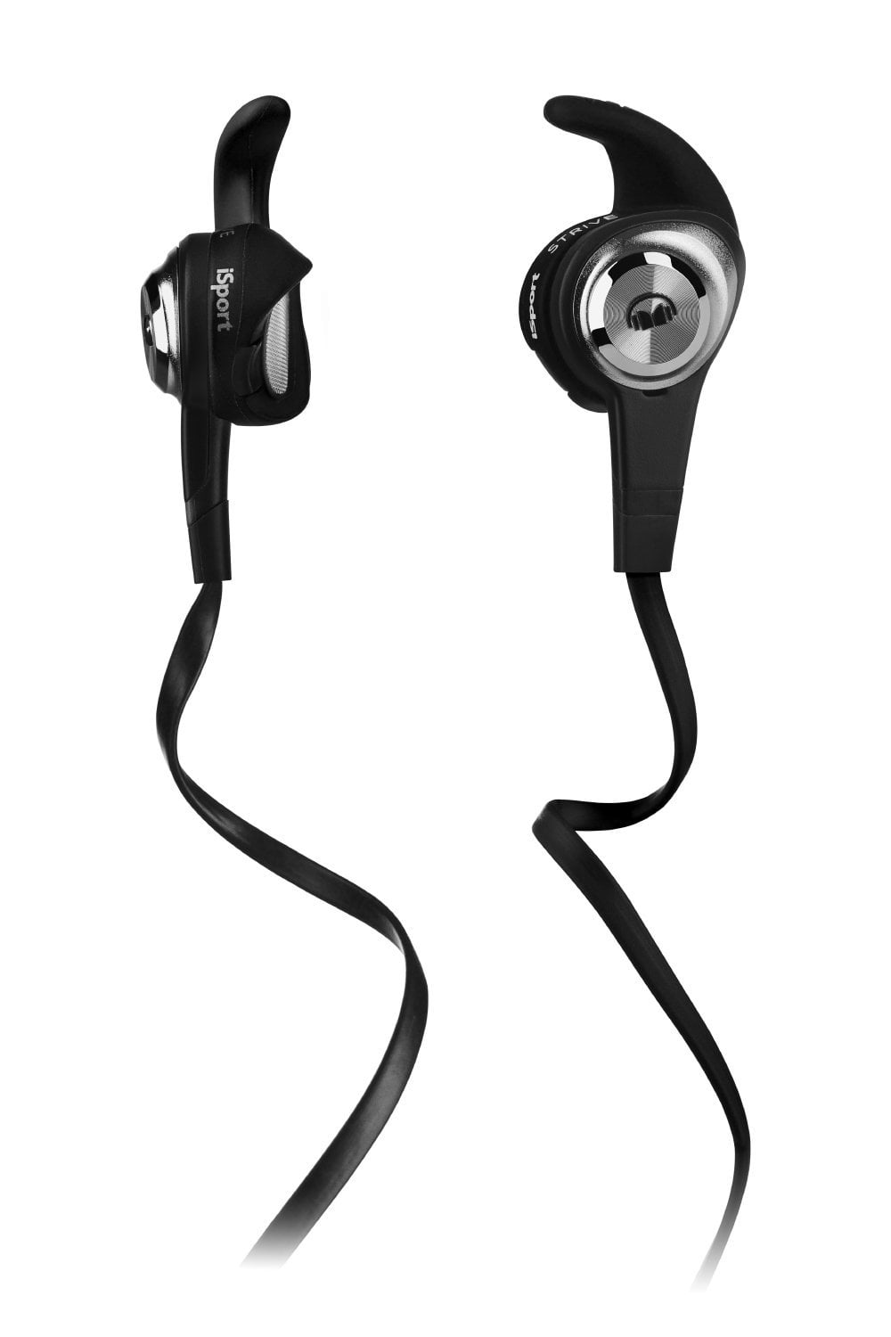 Monster iSport Strive In Ear Sports Headphones Black Running Sweatproof