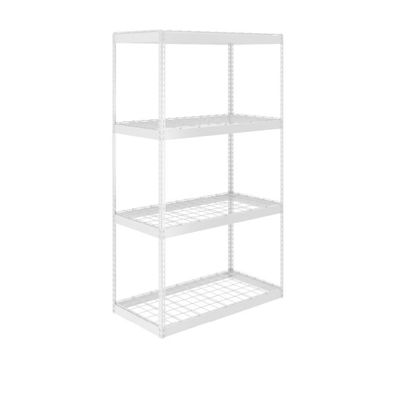 MonsterRAX 24" x 48" x 84" Garage Shelving Rack - White
