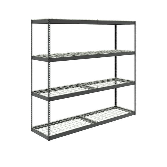 MonsterRAX 24" x 92" x 84" Steel Garage Shelving Rack - Hammertone