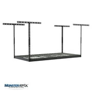 MonsterRax 2'x8' Overhead Garage Storage Rack Holds 350 Pounds, Hammertone