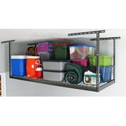 MonsterRax 3'x8' Overhead Garage Storage Rack Holds 450 Pounds, Hammertone