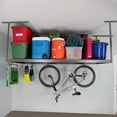 thumbnail image 1 of MonsterRax 4x8 Overhead Garage Storage Rack 600lb Weight Capacity - 24" - 45" Adjustable Height, 1 of 7
