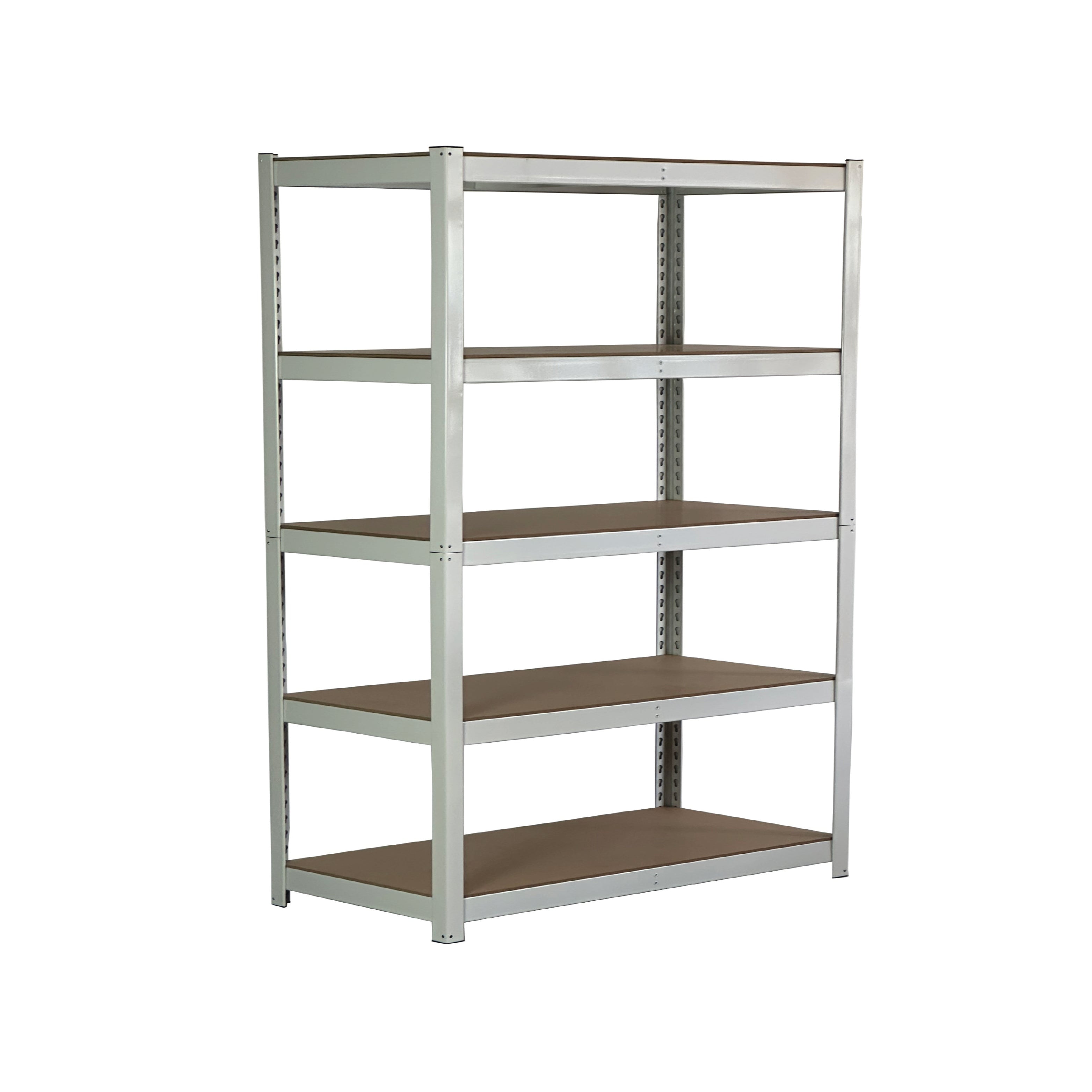 MonsterRax 5 Tier 18"x60"x72" White Modular Garage Shelving 1500 lb Weight Capacity
