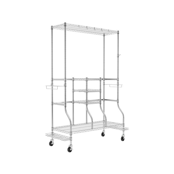MonsterRax Deluxe Golf Storage Rack for 2 Large Golf Bags and Golf Accessories