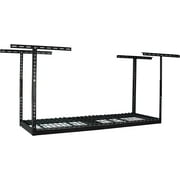 MonsterRax Overhead Garage Storage Rack 2 x 6 Ceiling Rack for Garage Shelving, Organization, & Storage, Adjustable Hanging Storage for Bikes, Equipment & Bins (Hammertone, 12"- 21" Ceiling Drop)