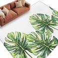 thumbnail image 1 of Monstera Area&nbsp;Rug 5x8ft Green Tropical Leaf Non-Slip&nbsp;Washable Square&nbsp;Rugs Soft Felt Indoor Floor Mat for Bedroom Kitchen Living Room Bathroom, 1 of 9