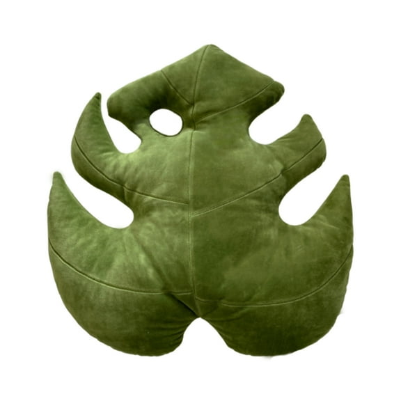 Monstera Deliciosa Leaf Pillow - Mossy Earth