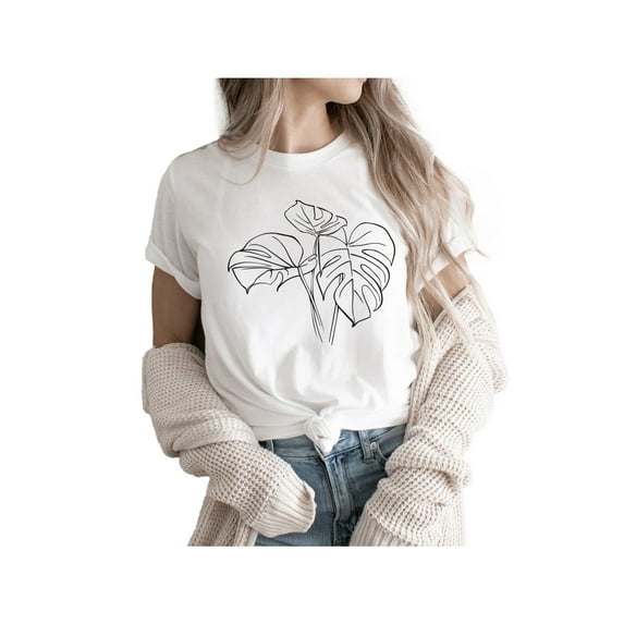 Monstera Gardening Shirts for Women Plant Lover T Shirt Cute Gardener Tshirt Garden Graphic Tees Botanical Gardening Gifts Tops