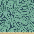 thumbnail image 1 of Ambesonne Monstera Leaf Fabric by the Yard Upholstery, Hipster Jungle Art, 10 Yards, Dark Seafoam Dark Teal, 1 of 4