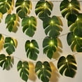 thumbnail image 1 of Monstera Leaf String Lights with Vines Tropical Party Decorations Palm Hanging Plants for Home Garden Outdoor Indoor Jungle Hawaiian Luau Party Decor, 1 of 6