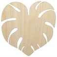 thumbnail image 1 of Monstera Leaf Swiss Cheese Plant Wood Shape Unfinished Piece Cutout Craft DIY Projects - 6.25 Inch Size - 1/8 Inch Thick, 1 of 7