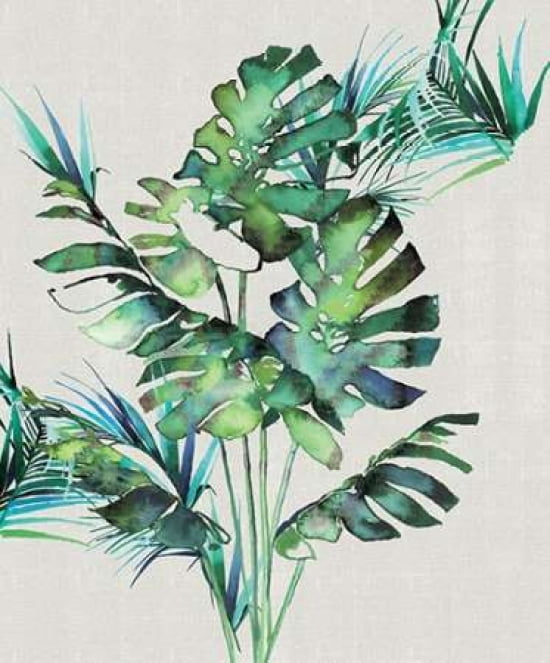 Monstera Leaves Canvas Art - Summer Thornton (20 x 24)