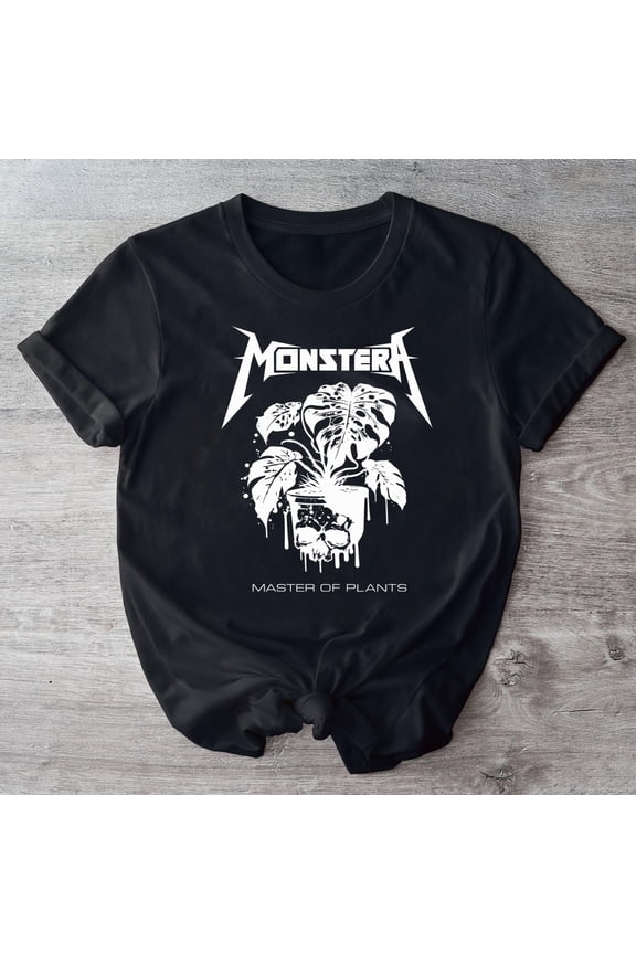 Monstera, Master of Plants Metal Logo - Heavyweight Unisex Crewneck T-shirt U076-TH42520
