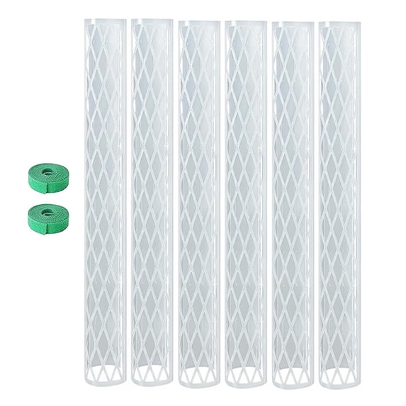 Monstera Moss Poles 16 Inch Plastic D-Shaped Plant Moss Poles Climbing Plant Support Pole Works with Sphagnum Moss for Indoor Plant Growth