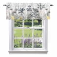 thumbnail image 1 of Monstera Palm Tree Valance Curtain Tropical Plant Window Valances Rod Pocket Short Curtains Window Treatments for Kitchen Bedroom Bathroom Laundry 56" x 16", 1 of 9