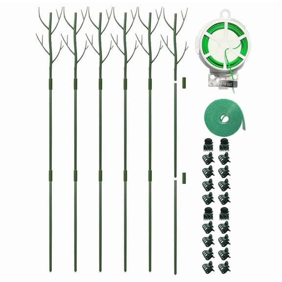 Monstera Plant Support Clips Ties Set,Plant Support Stakes Moss Pole for Indoor Plants, Plant Stakes for Climbing Plant