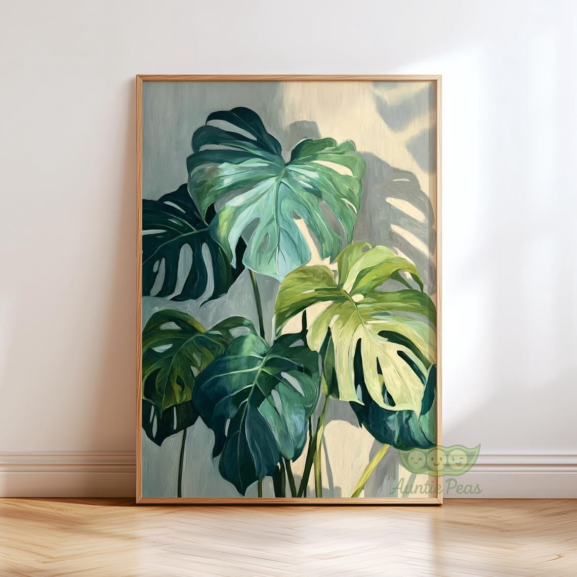 Monstera Plant Wall Art, Tropical Leaf Poster - Walmart.com