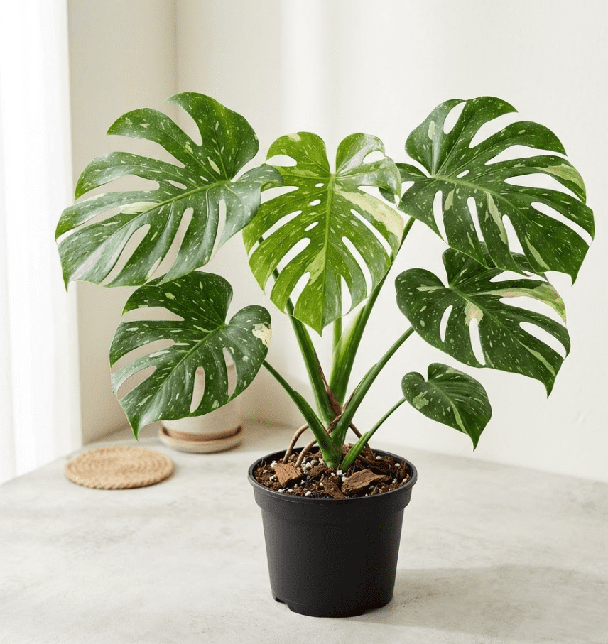 Variegated Monstera Plant