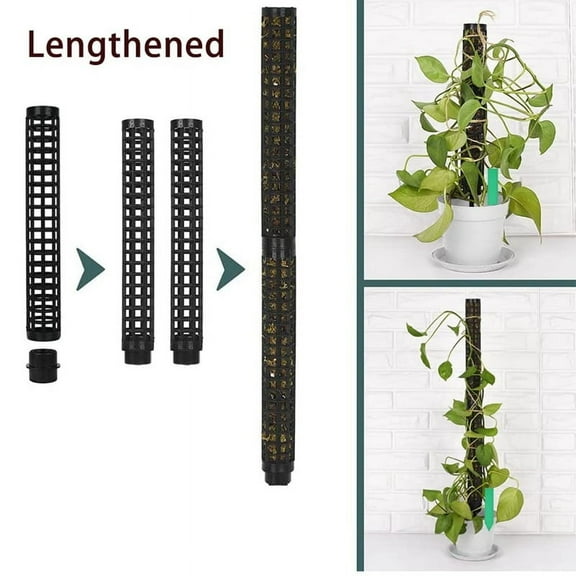 Monstera Trellis, Moss Stick, 6 Pieces Plant Stake, Indoor Plants Coconut, Pole, Climbing Aid