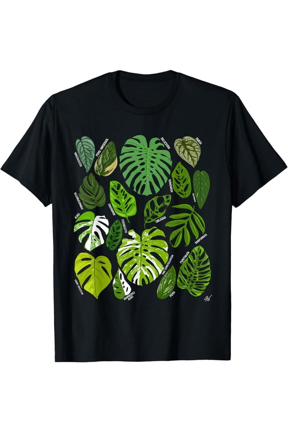 Monstera Varieties Albo Deliciosa Thai Con Plant Lover T-Shirt
