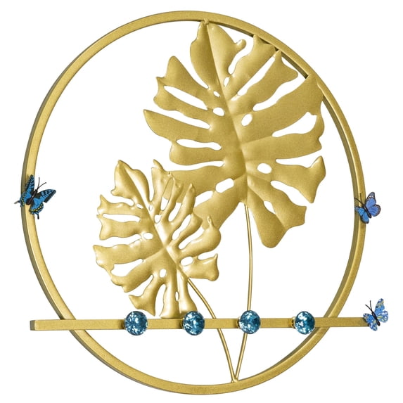 PandS Tropical Monstera Wall Sculptures 5 Count