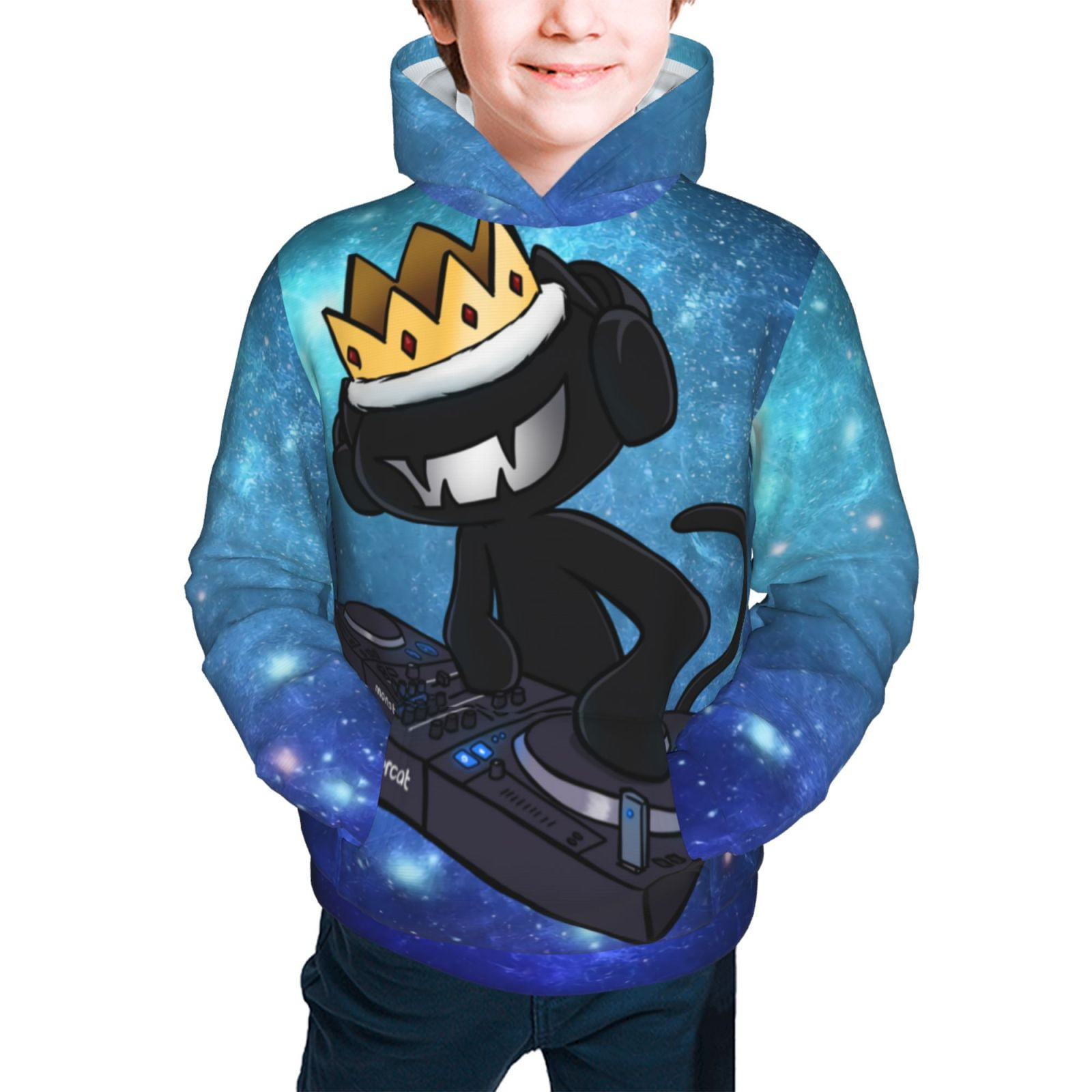 Monstercat Logo Youth Hoodie 3d Printed Cool Hooded Lightweight Hooded Pullover Sweatshirt For Kids Walmart