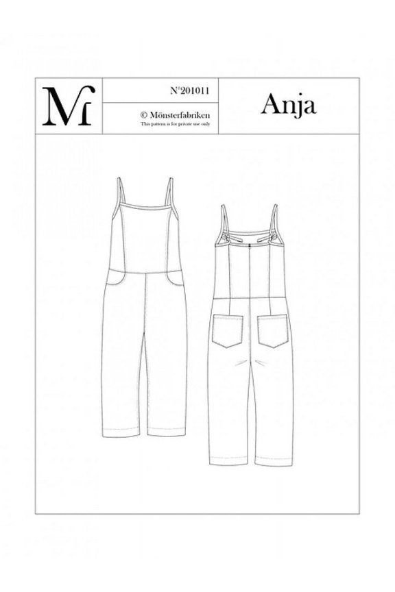 Sewing Pattern Anja Jumpsuit Women 90-124 Jumpsuits