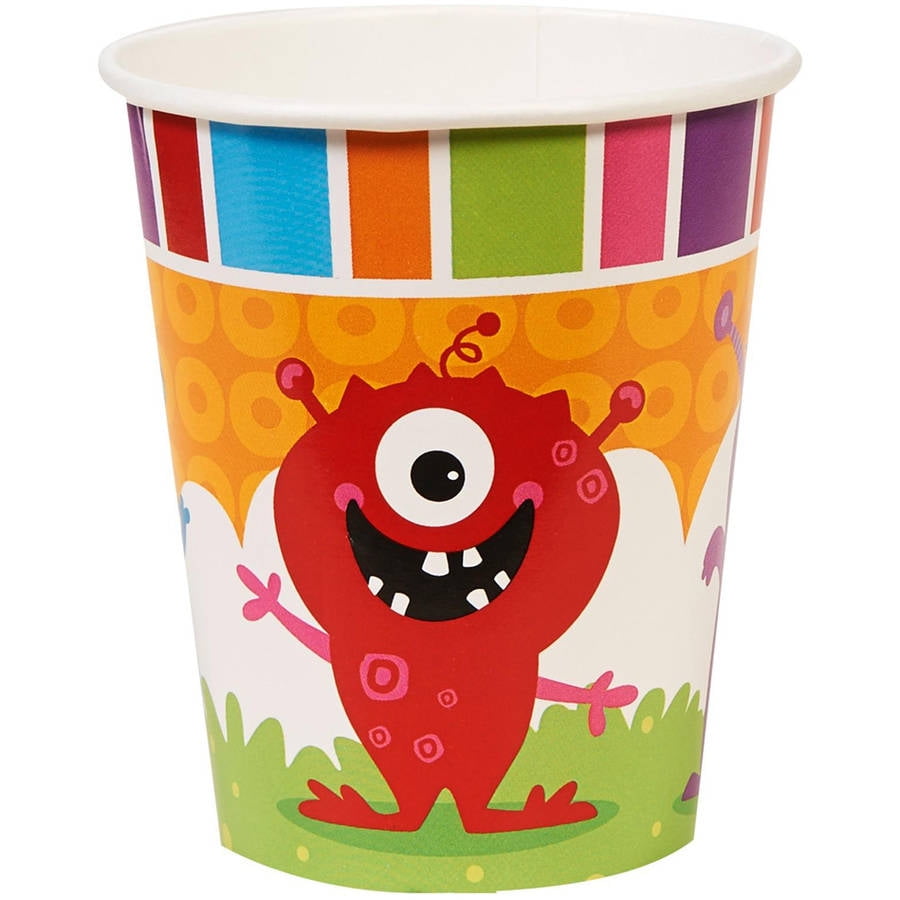 Monsters 9oz Paper Cups, 8pk - Walmart.com