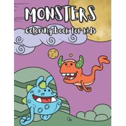 Monsters Coloring book for kids Monsters Halloween, Paperback