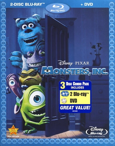 Monsters, Inc. (2 Disc Blu-ray + DVD) [Blu-ray] NEW - Walmart.com