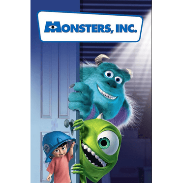 Monsters, Inc. 2001 Movie Poster 24x36 - Animated Family Film, Pixar Classic, Sc