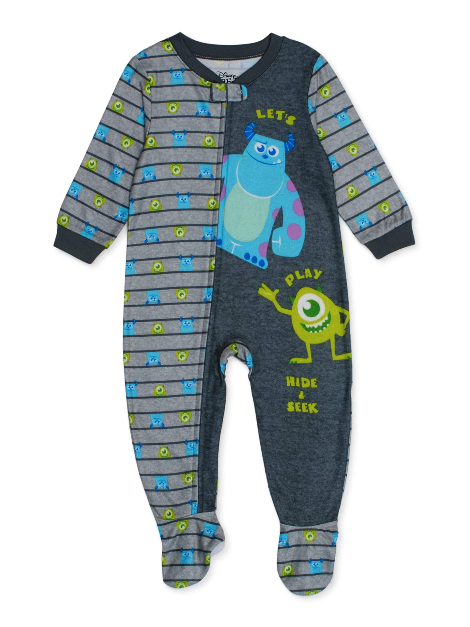 Monsters, Inc. Baby Boy Microfleece Blanket Sleeper Pajamas