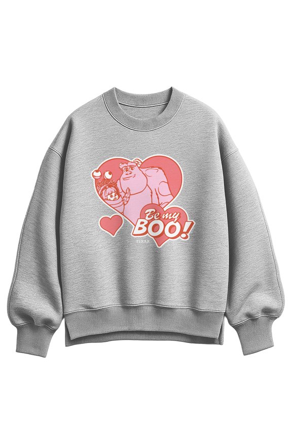 Monsters, Inc. - Be My Boo - Women's Oversized Fleece Crew Sweatshirt