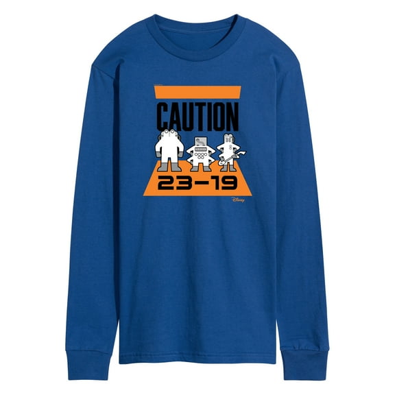 Monsters Inc. - Caution 2319  - Men's Long Sleeve T-Shirt