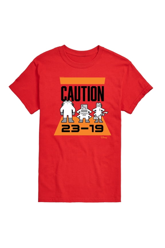 Monsters Inc. - Caution 2319  - Men's Short Sleeve Graphic T-Shirt