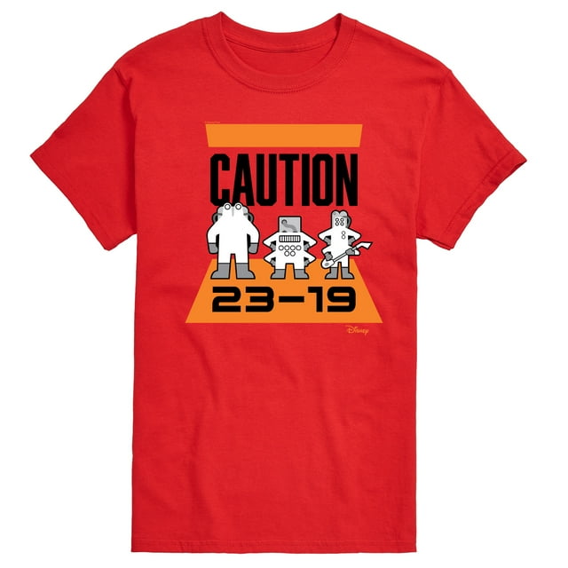 Monsters Inc. - Caution 2319 - Men's Short Sleeve Graphic T-Shirt ...