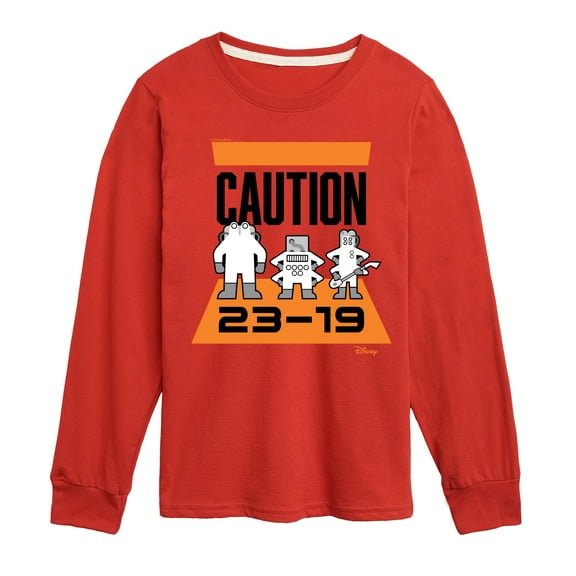 Monsters Inc. - Caution 2319 - Toddler & Youth Long Sleeve Graphic T-Shirt