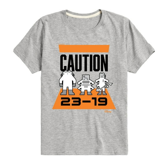 Monsters Inc. - Caution 2319 - Toddler & Youth Short Sleeve Graphic T-Shirt